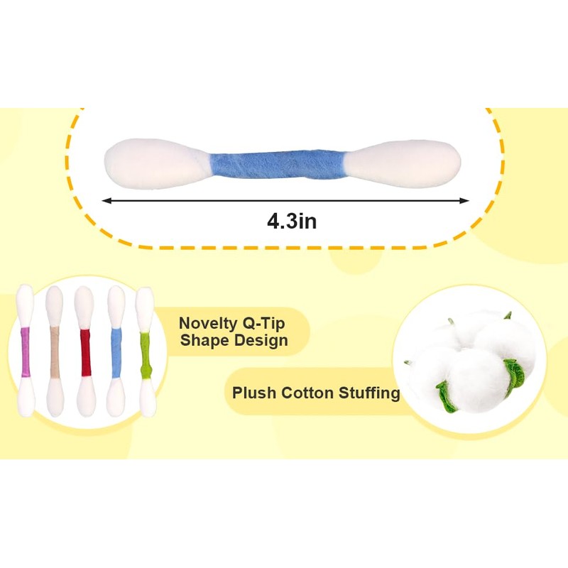 Gptkop 6 Pk Giant Q Tip Cats Toy for Boredom