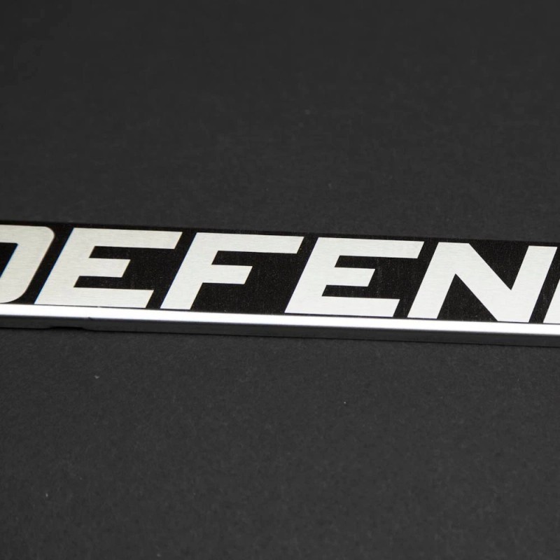 KA DEPOT 1x Defender Laser Engraved Stainless Steel License Plate