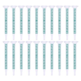 TEHAUX 50pcs Static Mixing Nozzle Tip, Mixing Nozzle Tip Epoxy Applicator Nozzle AB Glue Mixer Resin Mixing Tube Tips