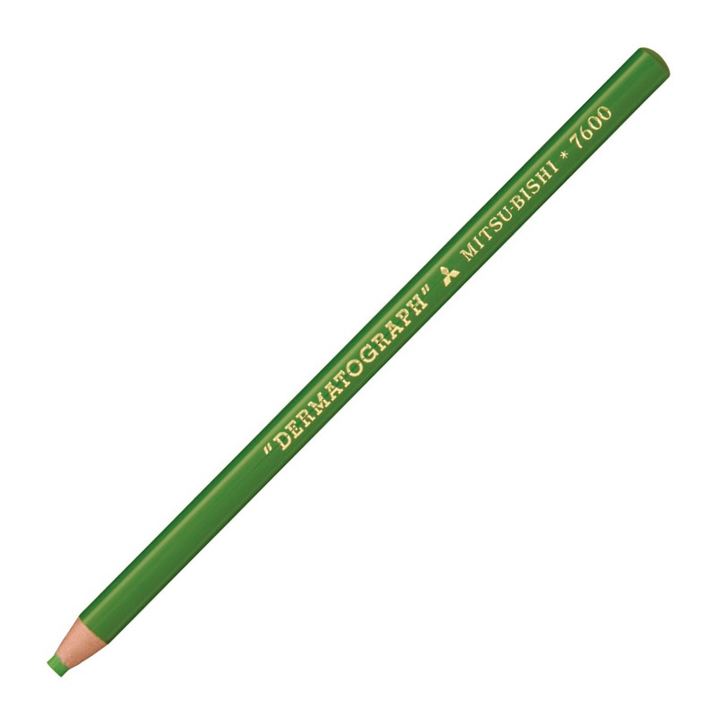Mitsubishi Pencil K7600.5 Colored Pencils, Oil-based Dermatograph, No. 7600 Yellow