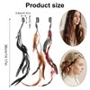 3 Pcs Feather Clips for Hair, Natural Feather Hair Clips