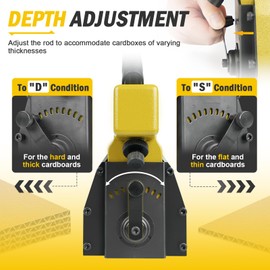 HB3515 Manual Carton Closing Stapler - 16 Gauge Staple Gun for Closing Corrugated Boxes, Folding Cartons - 34.7mm (1-3/8") Crown, 15mm (5/8") Length Staples