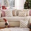 MIULEE Christmas Tree Decorative Pillow Covers Faux Fur Wool Throw