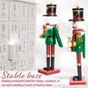 DECO EXPRESS Nutcracker Pack of 2 Wooden Nutcracker Soldier 30cm