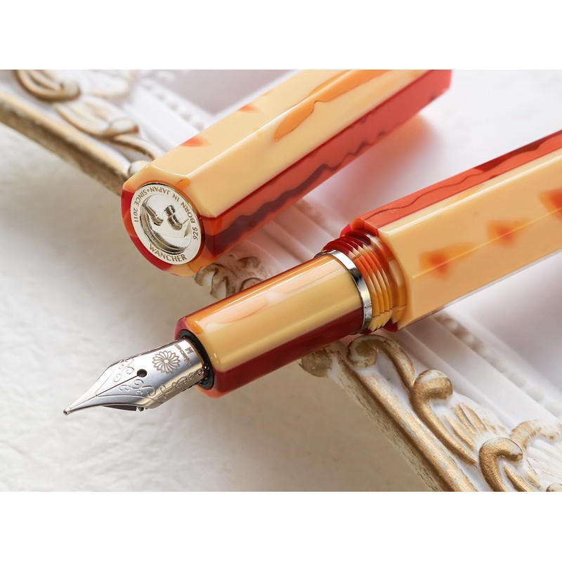WANCHER Kaleido Queen Fountain Pen, Sunset KALEIDO QUEEN Octagonal Pen,