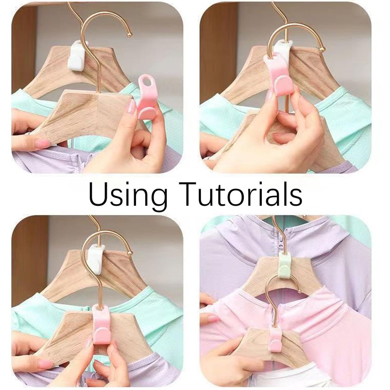 80 Pcs Hangers Space Savers, Multi-Layer Hanger Hooks Clothes Hanger