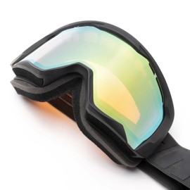 IMX RACING Endurance Snow Skibrille Snowboardbrille Dreilagiger Schwamm DualLens Kratzfest Anti Fog und UV Beschichtung breiter Gürtel mit Silikondruck