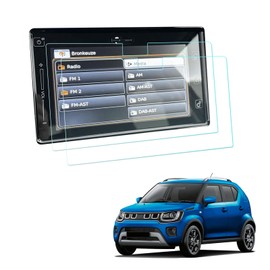 BIXUAN ignis 2024 Navigation Protective Film PET Scratch-Resistant Anti-Fingerprint Ignis 7 Inch GPS Car Transparent Screen Protector Ignis Accessories [Pack of 2]