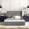 HOMCOM Full Size Bed Frame with Headboard, Upholstered Platform Bed