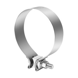 EVIL ENERGY 4.0 Inch Exhaust Clamp,Narrow Band Muffler Clamp Stainless Steel for Pipes,Mufflers,Catalytic Converters 2PCS