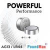 PoundMax 10 x AG13 LR44 1.5 V Alkaline Button Cell