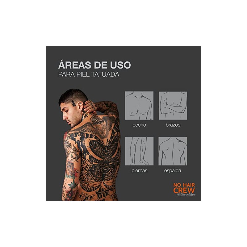 NO HAIR CREW Tattoo Edition - CREMA DEPILATORIA para eliminar
