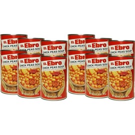 El Ebro Chick Peas Soup (Garbanzos) w/Chorizo, Bacon and Smoked Pork 12/15oz.