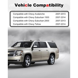 Amblee 2-Pack Headlight Wiring Harness Compatible with Chevy Avalanche Tahoe Suburban 1500 2500 2007 2008 2009 2010 2011 2012 2013 2014 Replacement for 15950809 15782377