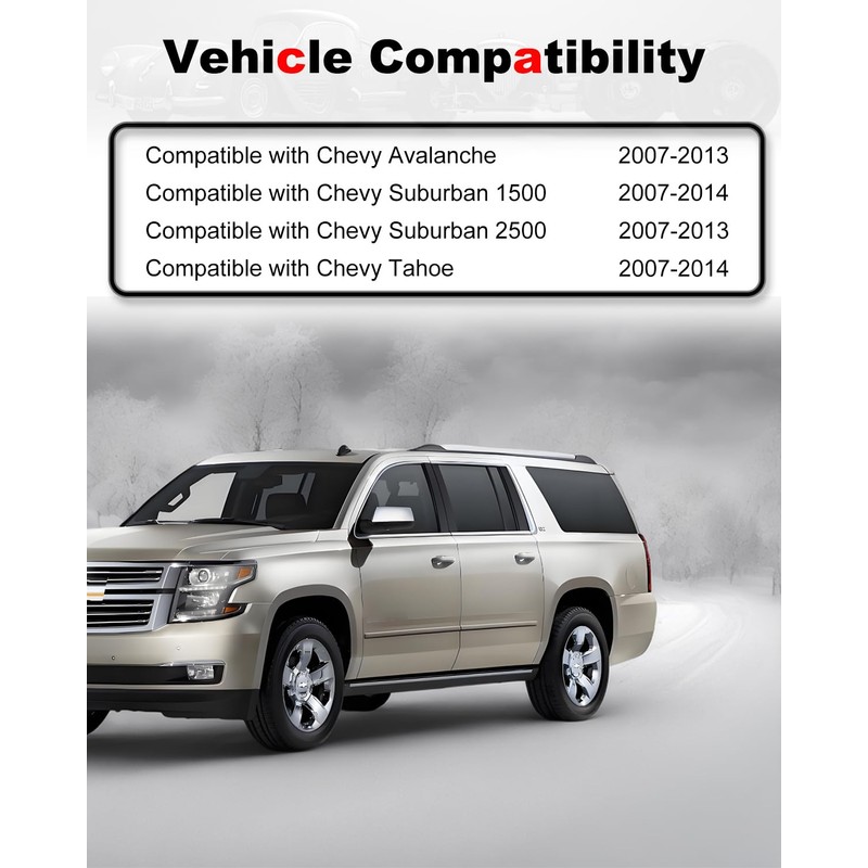 Amblee 2-Pack Headlight Wiring Harness Compatible with Chevy Avalanche Tahoe