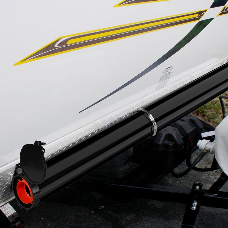 Touri RV Adjustable EZ Hose Carrier TR5094BK with Door Cap