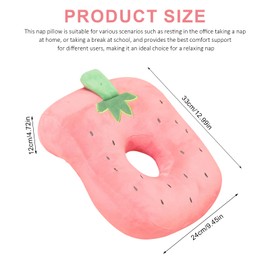 BOYIFEIJIE Soft Nap Pillow, Nap Sleeping Pillow, Desk Cushion, Plush Pillow with Hole for Women, Girls, Children