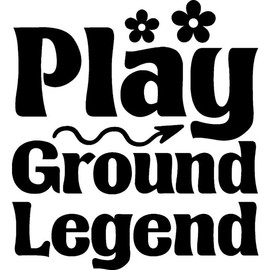 Azeeda 'Spielplatzlegende Lustiger Text ' Unmontierter Gummistempel - für Basteln, Scrapbooking und Kartengestaltung - Größe A7 (RS00059367)