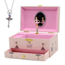 Musical Jewelry Box for Girls, Ballerina Music Box, Music Boxes for Girls with Ballerina, Ballet Gifts