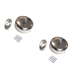 FAPBADRI - Línea de tela retráctil y bloqueable, tornillos y tapones de pared incluidos, paquete de 2