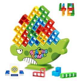 GHTMONY 48PCS Board Games for Kids 8-12, Fun Family Board Games for Kids 4-6, Balance Stacking Board Games for 2 Players Family Games, Parties, Travel, Kids & Adults