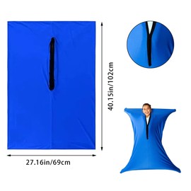 1Pcs Blue Sensory Body Sock for Kids Full-Body Wrap Stretchy Sox to Relieve Stress Children with Autism Anxiety Socks Stress Hyposensitivity Kids Breathable Stretchy