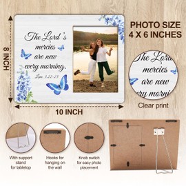 Christian Gifts Picture Frame For Women, Bible Verse Photo Frame, Faith Based Gifts For Family Friend Sister Besties, Inspirational Gifts Frame For Birthday Christmas Thanksgiving Graduation -A09
