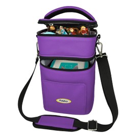 Punalu Compact Case for Toniebox and Accessories with Sound Flap Space for Approx. 20 Tonies Hearing Figures (Purple)