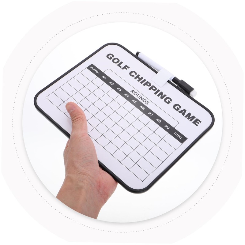Kisangel Golf Scoreboard Erasable Plastic Clip Double-Sided Writing Board Golf