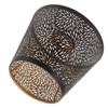 Lampshade, Black E26-E27 Metal Lampshade Cover Iron with Inner Gold