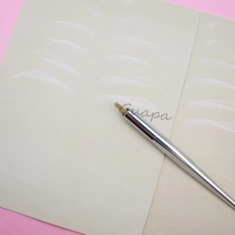 5 Latex Training Skins for Microblading with Double-Sided Hair Lines