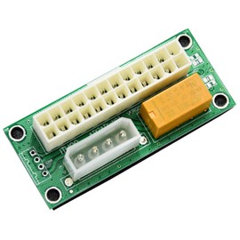 BAY Direct 2-Pack Add2PSU Multiple Power Supply Adapter (ATX 24Pin to Molex 4Pin) and Daisy Chain Connector-Ethereum Mining ETH Rig Dual Power Supply Connector