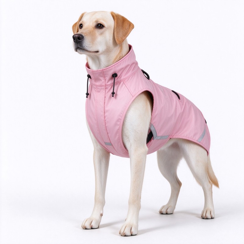 Dog Raincoat for Rainy Walks – Waterproof Polyester Jacket with