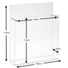 DIN A5 Wall Brochure Holder in Portrait Format Acrylic Glass