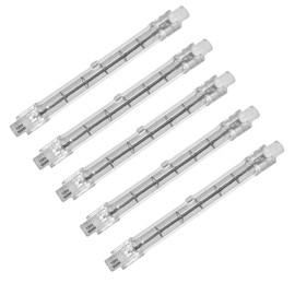 500 Watt 4.7 Inch T3 J Type Halogen Bulbs - 118mm 500 Watt 120 Volts Dimmable R7S Double Ended Filament Flood Lights Landscape Lights Quartz Tube Lamps,Warm White 2700K -5 Pack