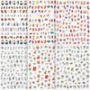 DZHILHMX Nail Stickers - 3D Self Adhesive, Graffiti, Funny, Abstract,