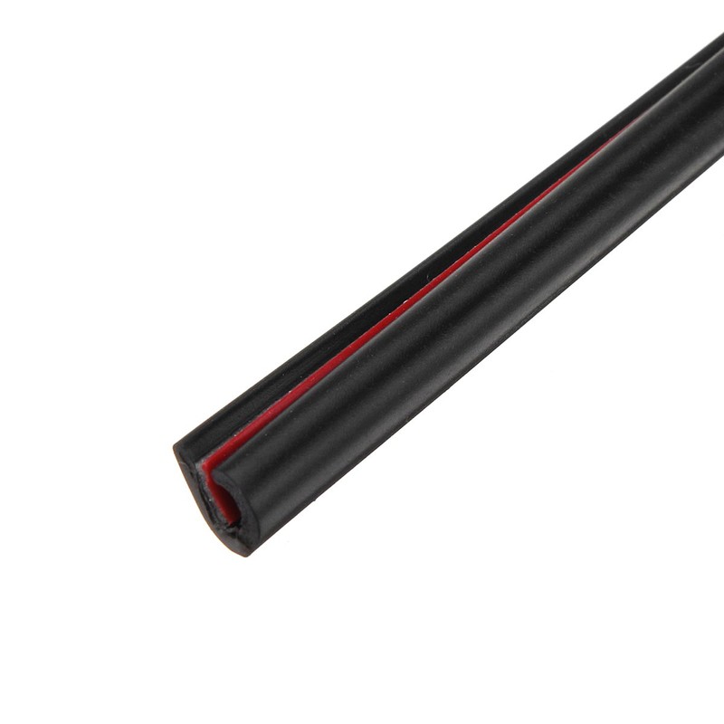 JenNiFer 5m Black/Blue/Red/Grey Rubber Car Door Edge Protector Anti-Collision Strip