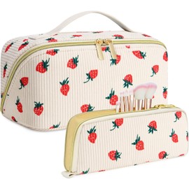 Travel Makeup Bag, #2 Strawberry