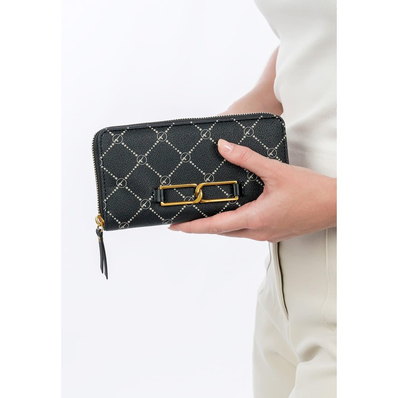 Tamaris TAS Anastasia Chain 33367 Women's Wallet Print, black, Standard