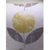 1 x Scandinavian Flower Ochre Yellow Grey Natural Cushion Cover