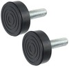 SPARES2GO Universal Washing Machine Adjustable Screw in Foot (Pack of