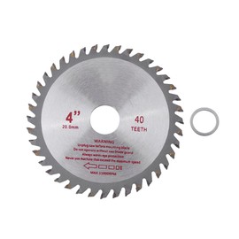 Circular Saw Blade, 4in 105×20mm 40Teeth Cemented Carbide Wood Cutting Tool for Aluminum, Brass, Copper, Bronze,Plastic, PMMA, PVC, Fiberglass, Wood, etc