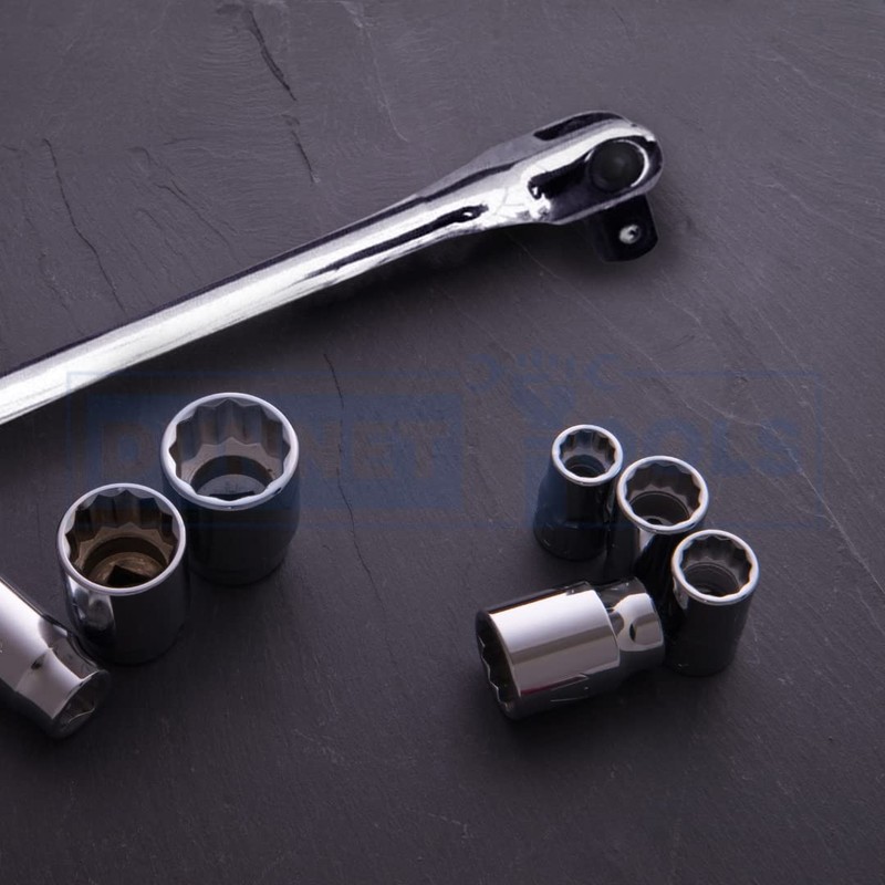 Dunnet Tools 15" 3/8" Drive Knuckle/Power/Breaker Bar Chrome Vanadium Steel