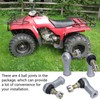 4PCS Tie Rod End Kit Rubber Metal WearResistant Replacement for