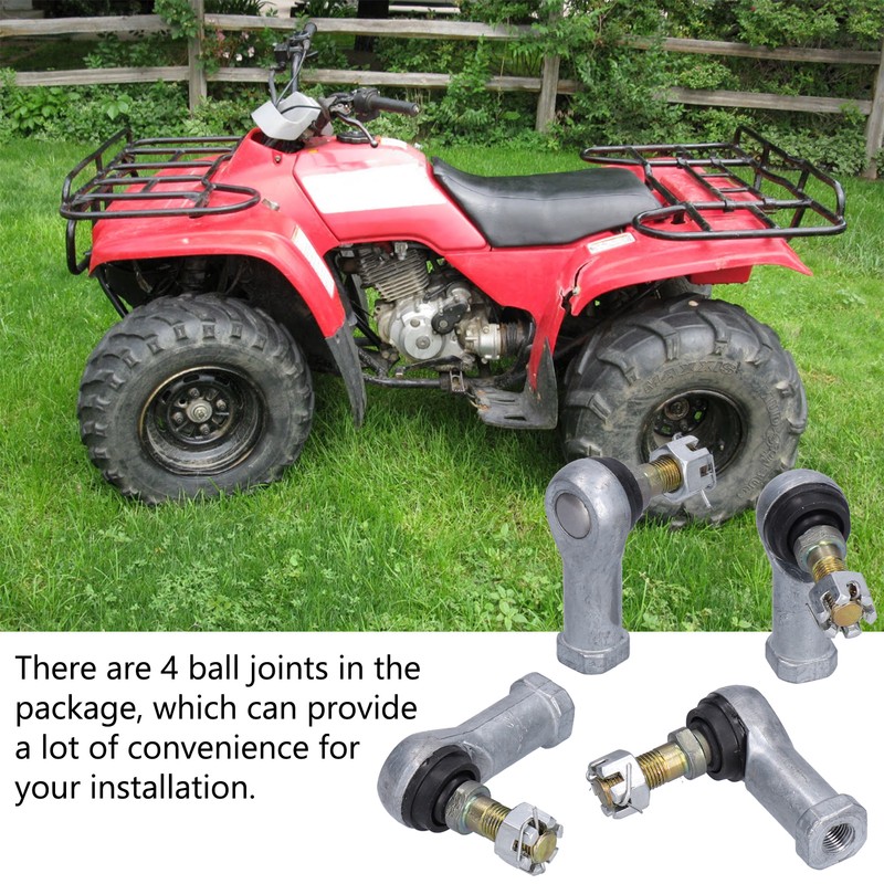 4PCS Tie Rod End Kit Rubber Metal WearResistant Replacement for