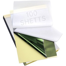 100 Sheets Tattoo Transfer Paper 4 Layer Thermal Stencil Paper for Tattoo Printers,DIY Hand Drawing A4 Size DIY Tattoo Tracing Paper for Tattoo Transfer Kit Perfect for Artists,Home Use