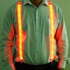 LED Light Up Suspenders with Bow Tie – Party Costume