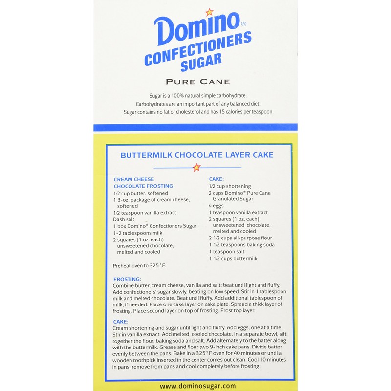 Domino Pure Cane Confectioners Powdered Sugar, 1 lb