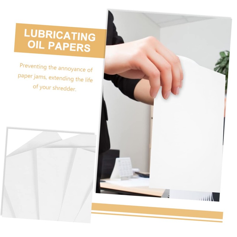 Gogogmee Shredder Lubricating Oil Sheets 10 Pack for Paper Shredders