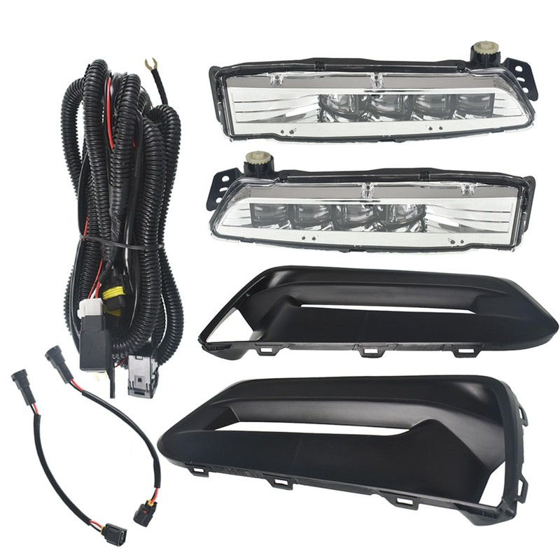 Silscvtt 1 Pair Front Fog Lights Assembly Replacement for Honda